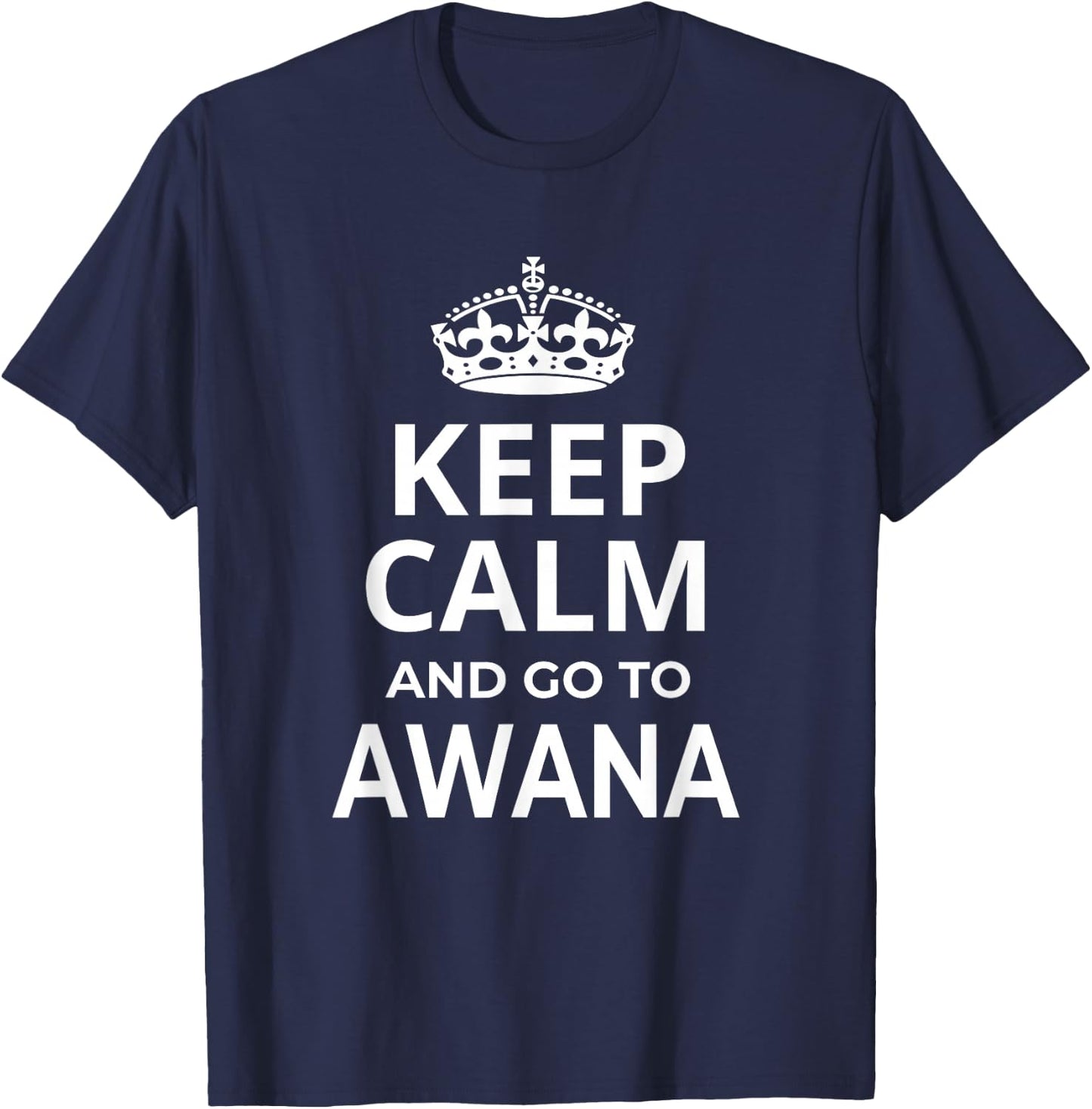 Awana Souvenirs / 'Keep Calm And Go To Awana Beach Resort!' T-Shirt - T-Shirt | Navy