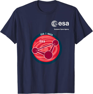 ESA European Space Agency Mission lisa Patch T-Shirt - T-Shirt | Navy