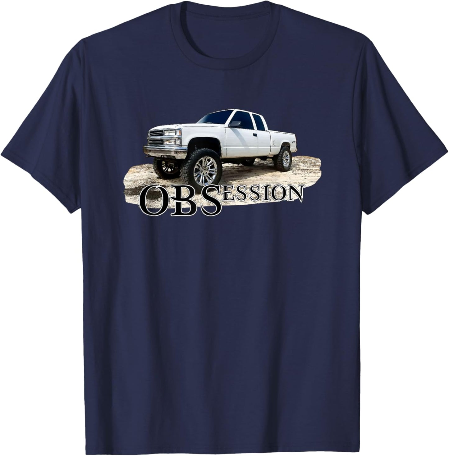 OBS Truck Obsession Lifted 1500 Classic Car Enthusiast T-Shirt - T-Shirt | Navy