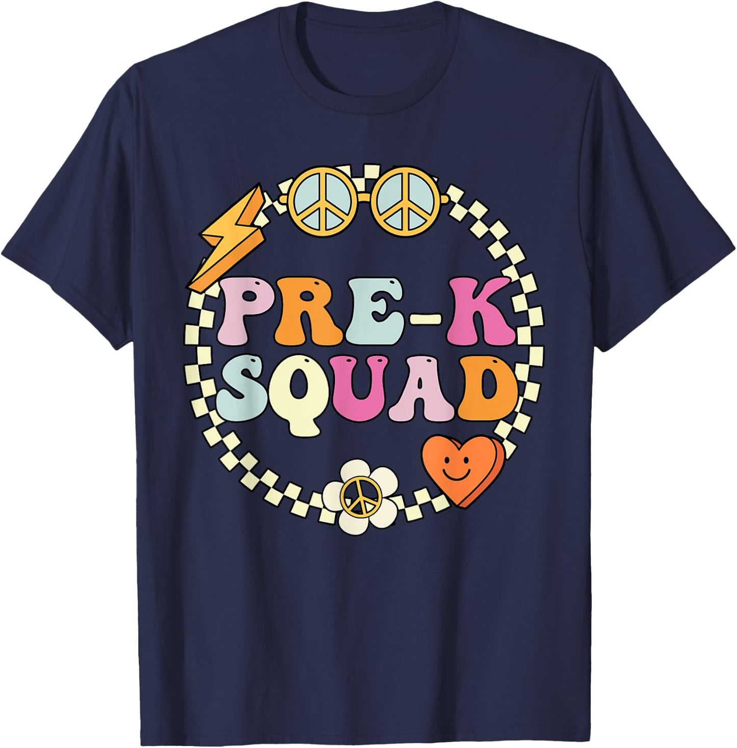 Pre k Teacher Shirt & Girls, Kids Pre-k Squad T-Shirt - T-Shirt | Navy