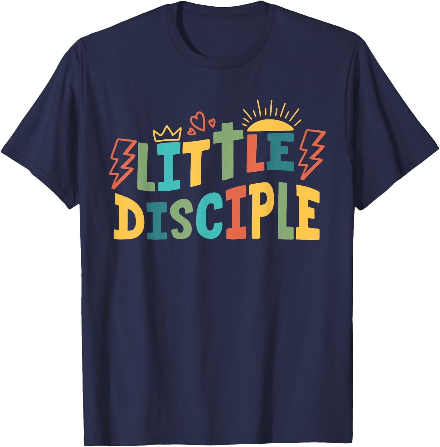 Little Disciple Kids Christian Toddler Religious Youth Jesus T-Shirt - T-Shirt | Navy