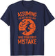 Assuming I'm Just An Old Lady Was Your First Mistake Witch T-Shirt - T-Shirt | Navy