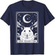Tarot Card Vintage Crescent Moon Hamster Mom Pet Lovers T-Shirt - T-Shirt | Navy
