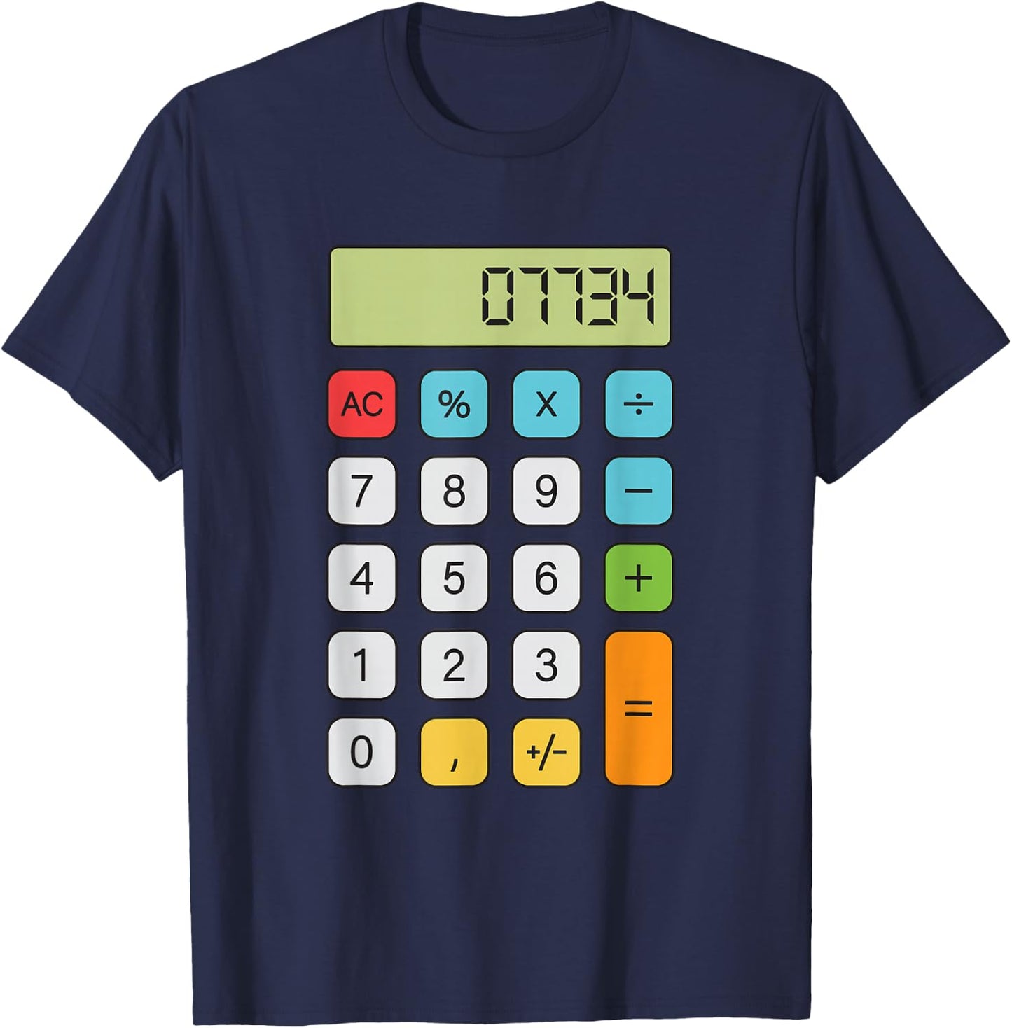 Hello Calculator T-Shirt - T-Shirt | Navy