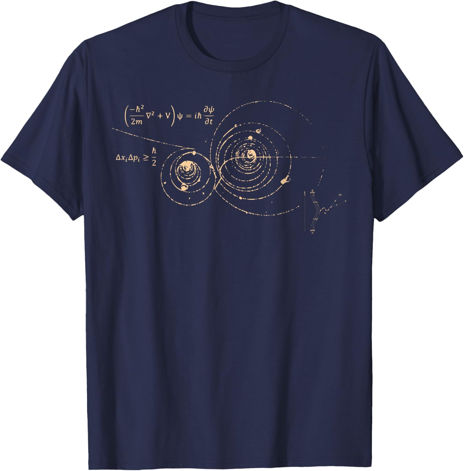 Higgs Boson Particle Physics Quantum Mechanics Teacher T-Shirt - T-Shirt | Navy