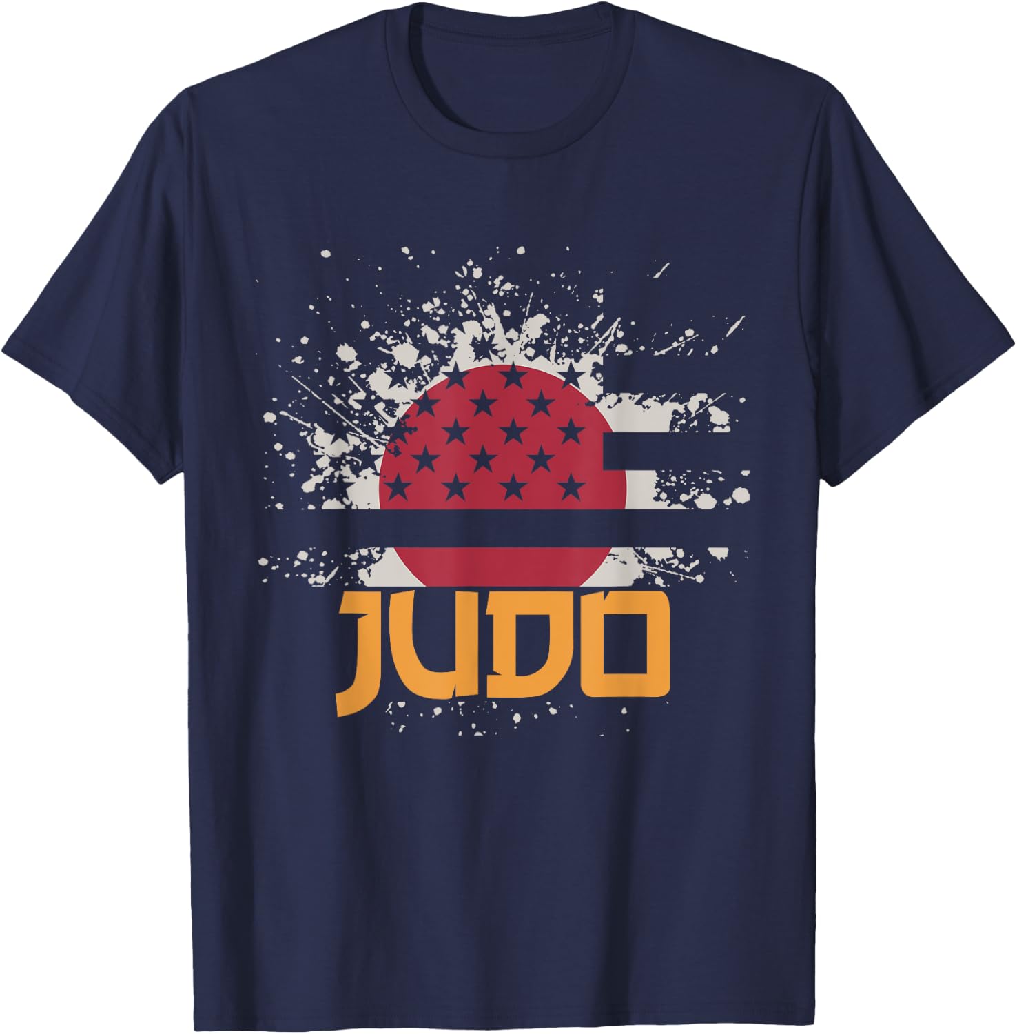 Japan USA Flag Martial Arts Judoka Combat Sports Judo Women Kids Men T-Shirt - T-Shirt | Navy