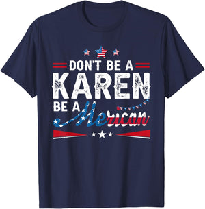 Be A Merican Funny 4th of July USA American Patriotic Women T-Shirt - T-Shirt | Navy