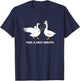 Take A Deep Breath Silly Goose Doctor Nurse Cute Animal T-Shirt - T-Shirt | Navy