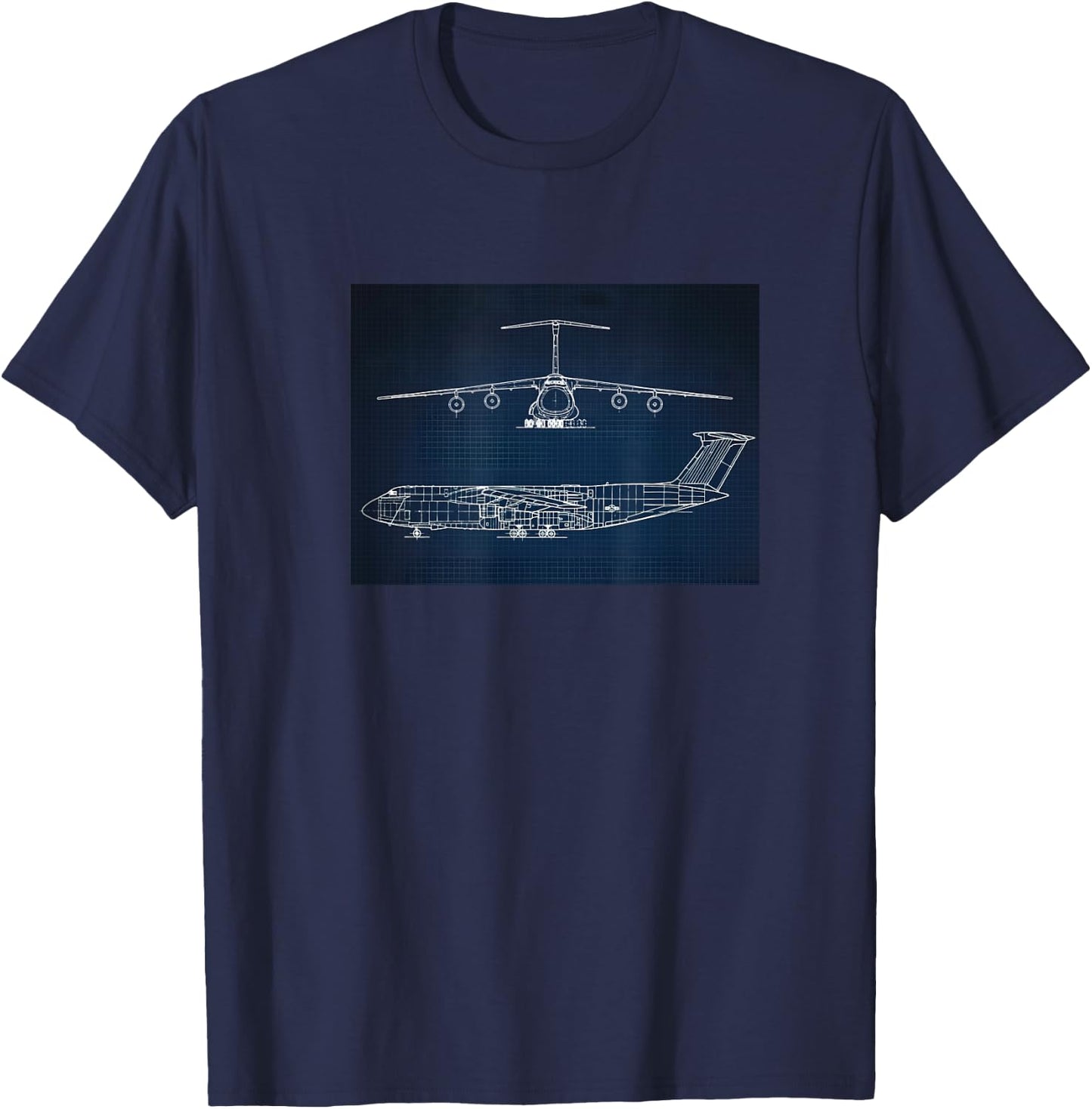C-5 C5 plane pilot cargo flight crew load Air Force Captain T-Shirt - T-Shirt | Navy