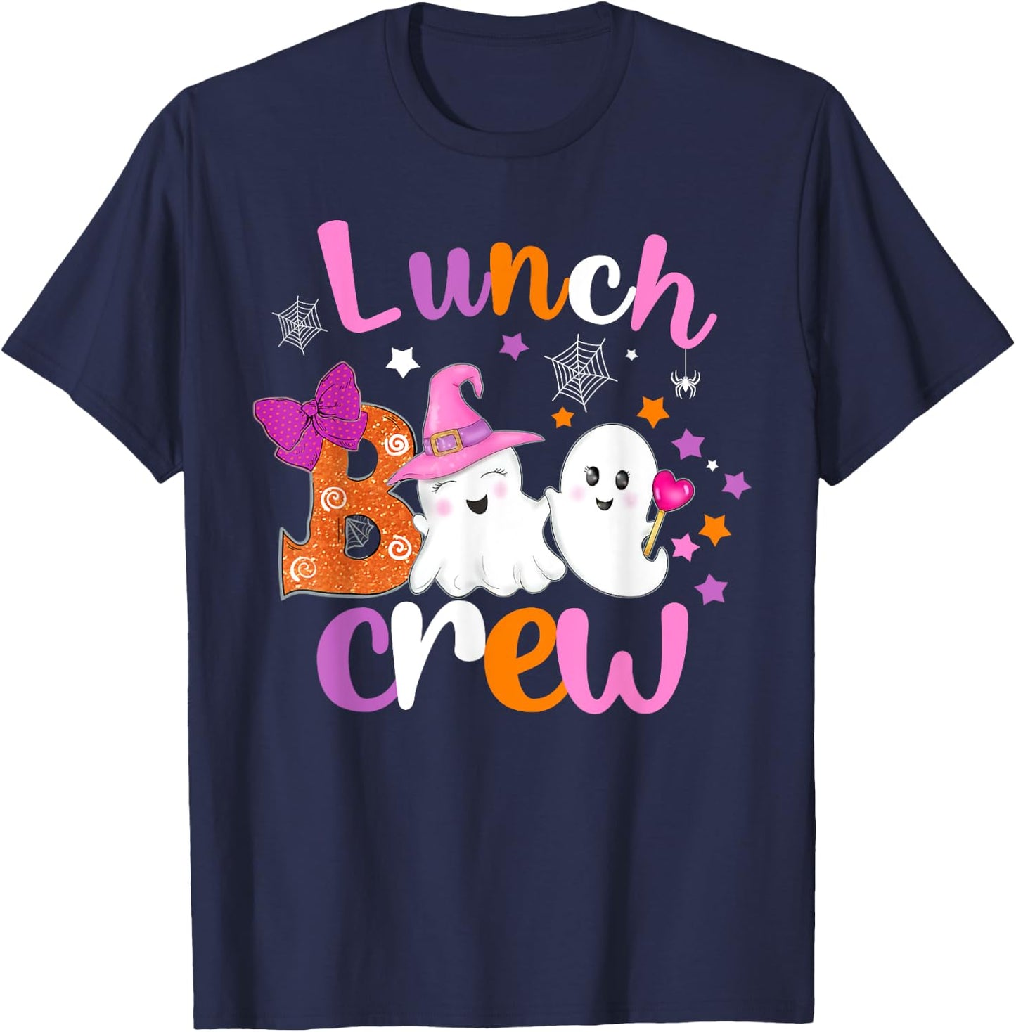 Lunch Boo Crew Halloween matching shirts for lunch lady T-Shirt - T-Shirt | Navy