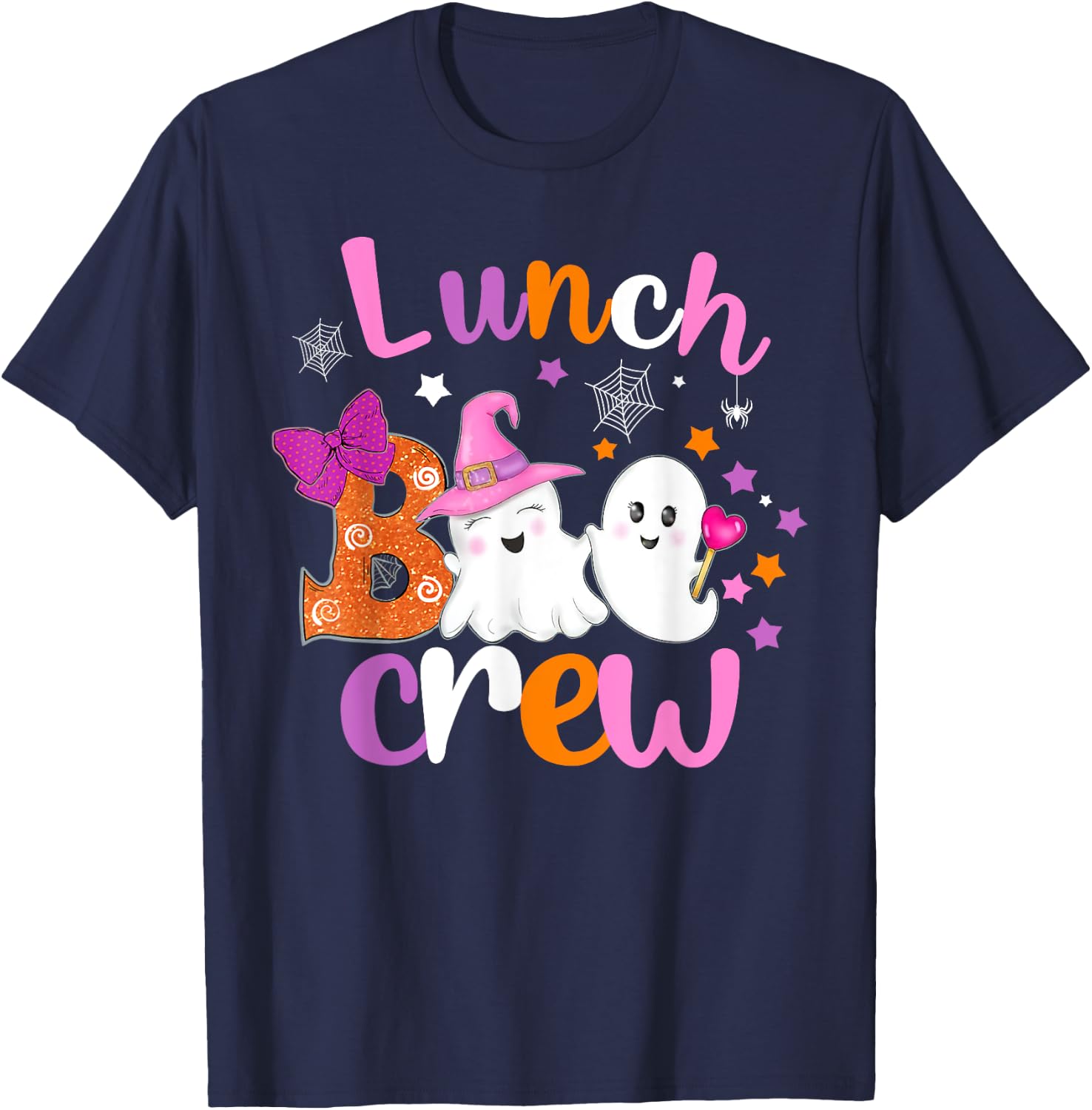 Lunch Boo Crew Halloween matching shirts for lunch lady T-Shirt - T-Shirt | Navy