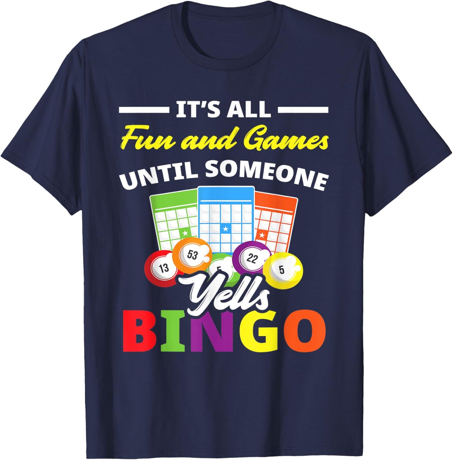 Bingo Player Bingo Lover Bingo T-Shirt - T-Shirt | Navy