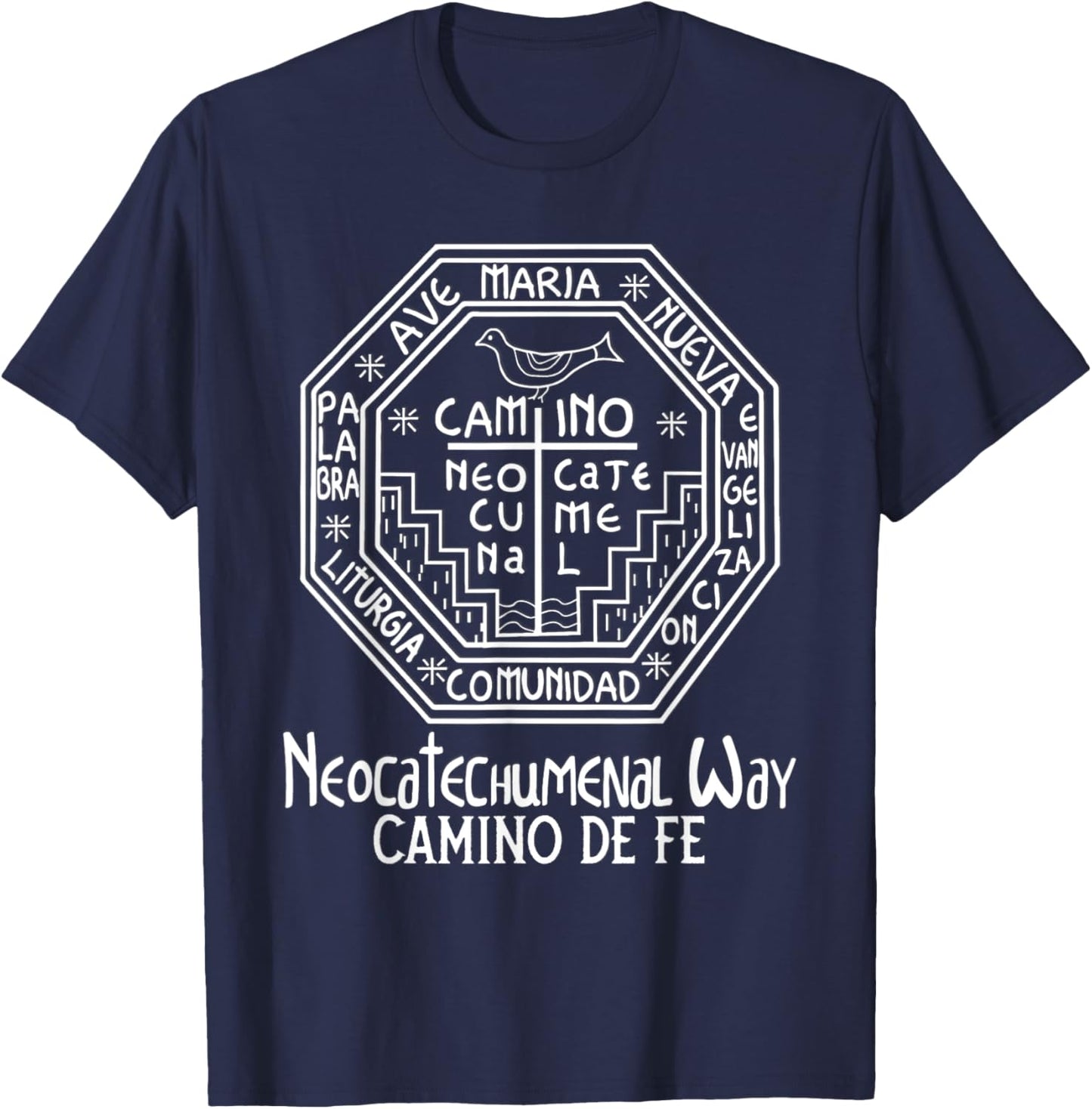 Neocatechumenal Way NCW Modern Catholic T-Shirt - T-Shirt | Navy