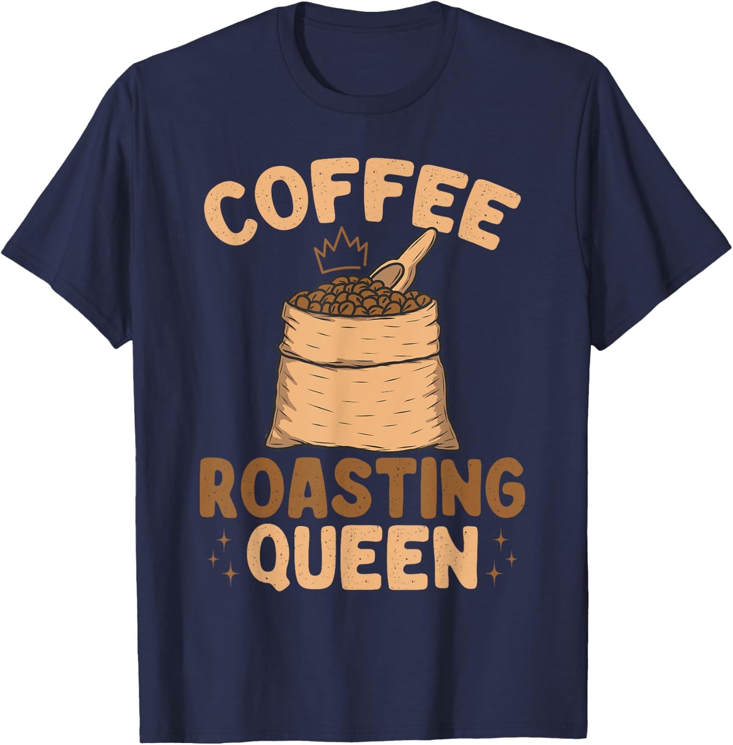 Coffee Roasting Queen Coffee Roaster T-Shirt - T-Shirt | Navy
