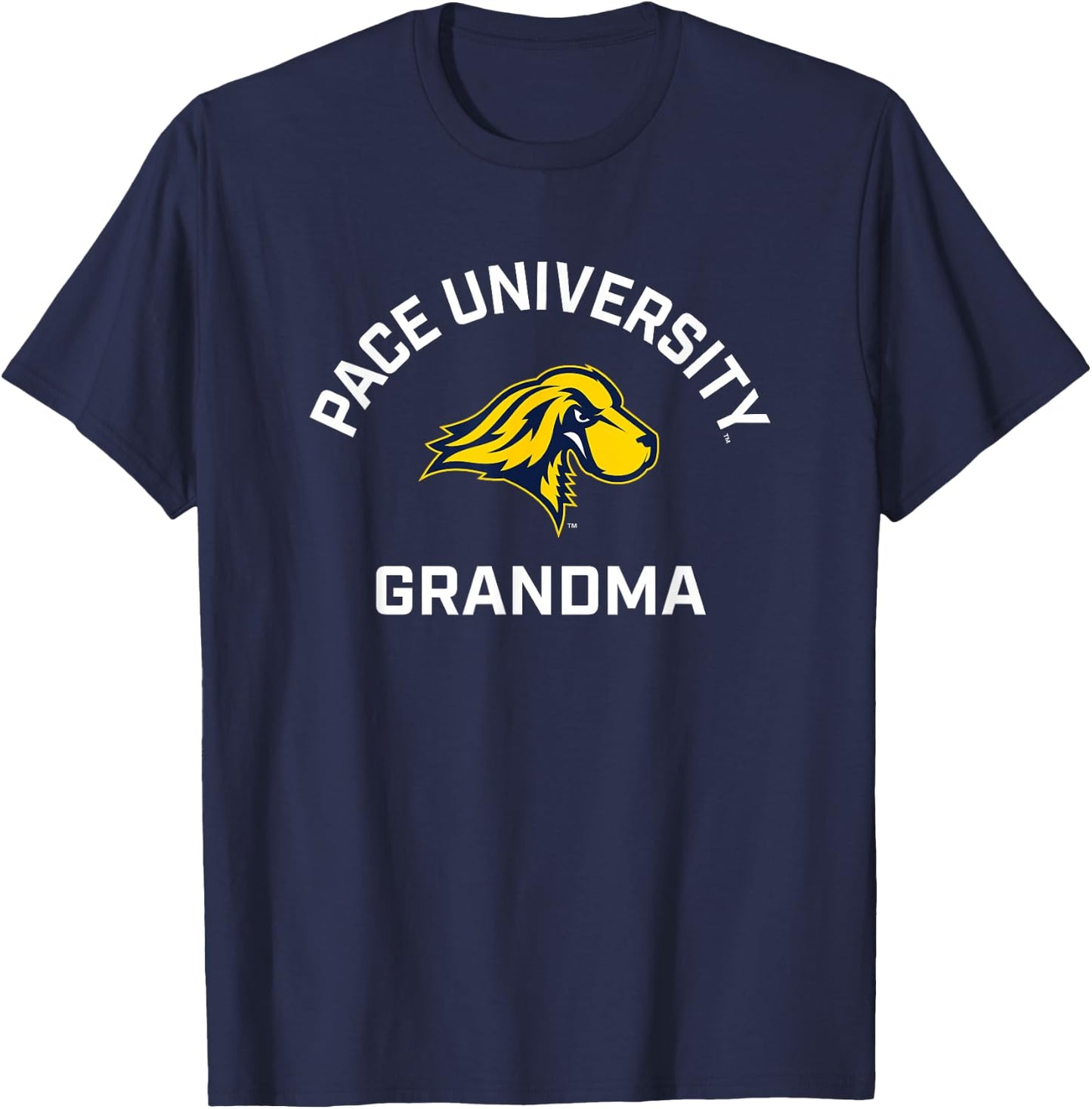 Pace University Setters Arched Grandma T-Shirt - T-Shirt | Navy