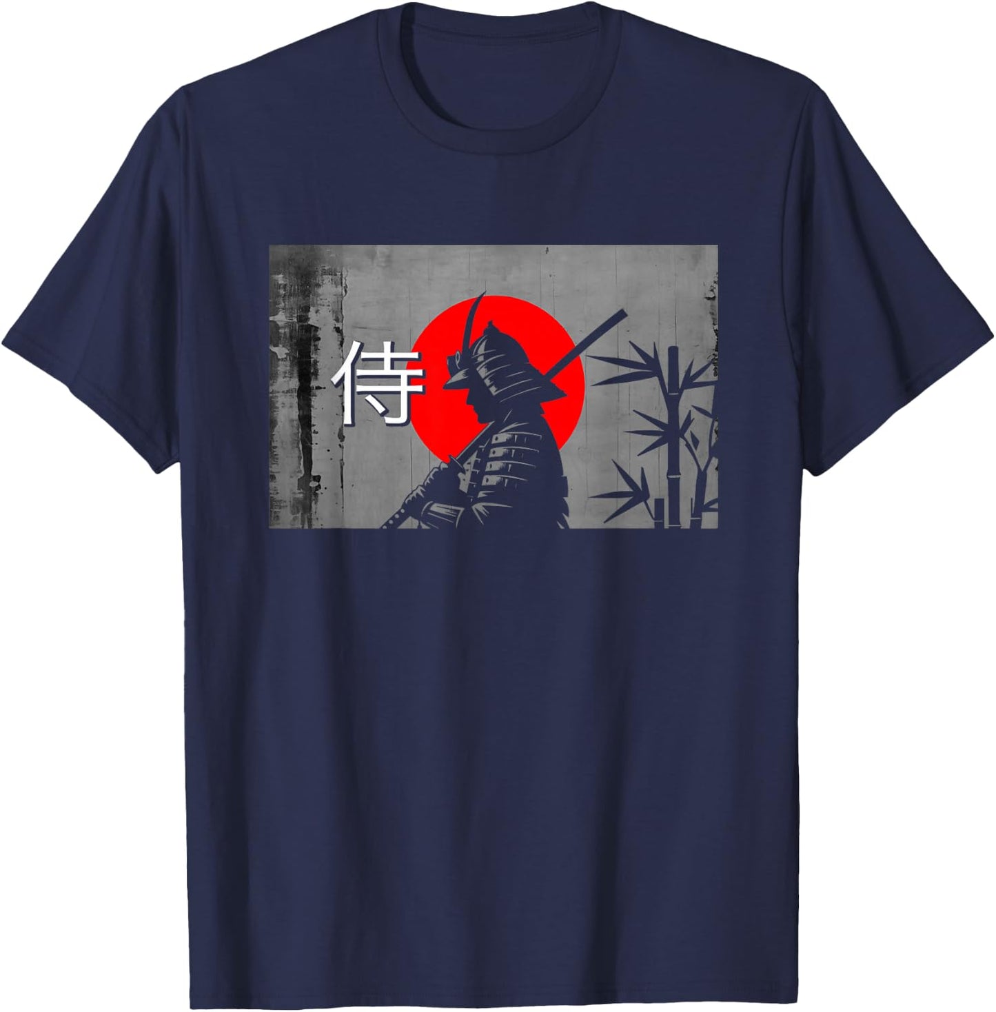 Japanese Samurai Warrior T-Shirt - T-Shirt | Navy