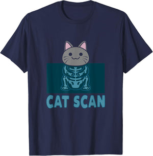 Cat Scan Funny Pun X-Ray Ct-Scan Technician Radiology T-Shirt - T-Shirt | Navy