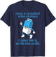 Just A Stepdad Who Always Came Back With The Milk Father Day T-Shirt - T-Shirt | Navy