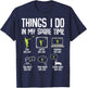 Disc Golf Things I Do In My Spare Time Frisbee Men Kids Boys T-Shirt - T-Shirt | Navy