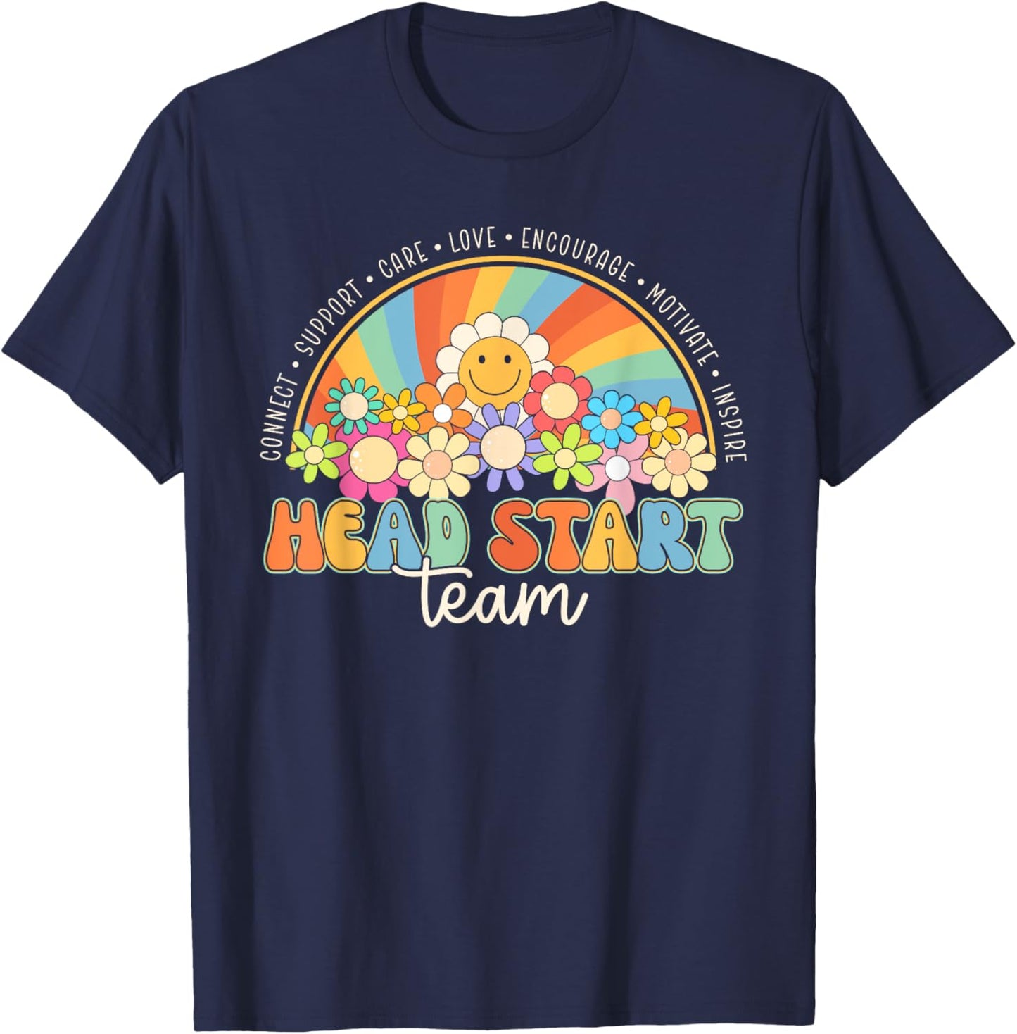 Head Start Team Homeschool Teacher Headstart Back To School Women Girls Kids T-Shirt - T-Shirt | Navy