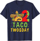 Taco Twosday - Dos Toddler Birthday Party Taco Twosday T-Shirt - T-Shirt | Navy