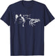 Black Cat Skeleton Hand Boop On A Cat's Nose Funny Halloween T-Shirt - T-Shirt | Navy