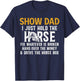Show Dad Definition Equestrian Dad Horse Show Dad , Small, Black T-Shirt - T-Shirt | Navy