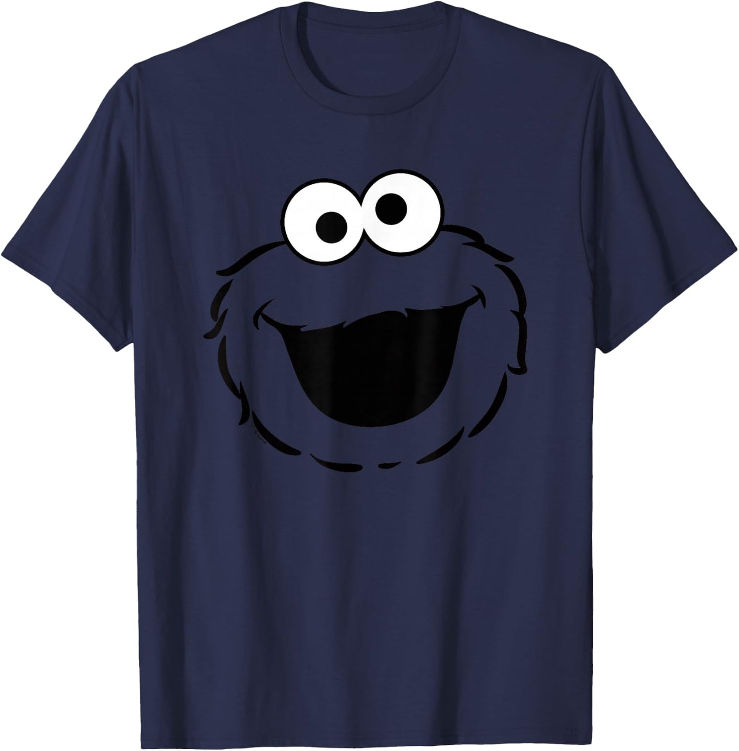 Sesame Street Cookie Monster Full Face Halloween Costume T-Shirt - T-Shirt | Navy