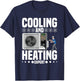 HVAC Technician HVAC Mechanic AC Repairman HVAC Engineer T-Shirt - T-Shirt | Navy