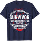 Heart Transplant Survivor Heart Transplant Design , Heart Transplant Recipients, Black, Small, Short Sleeve T-Shirt - T-Shirt | Navy