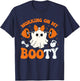 Funny Working On My Booty Ghost Boo Gym Ghost Pun Halloween T-Shirt - T-Shirt | Navy