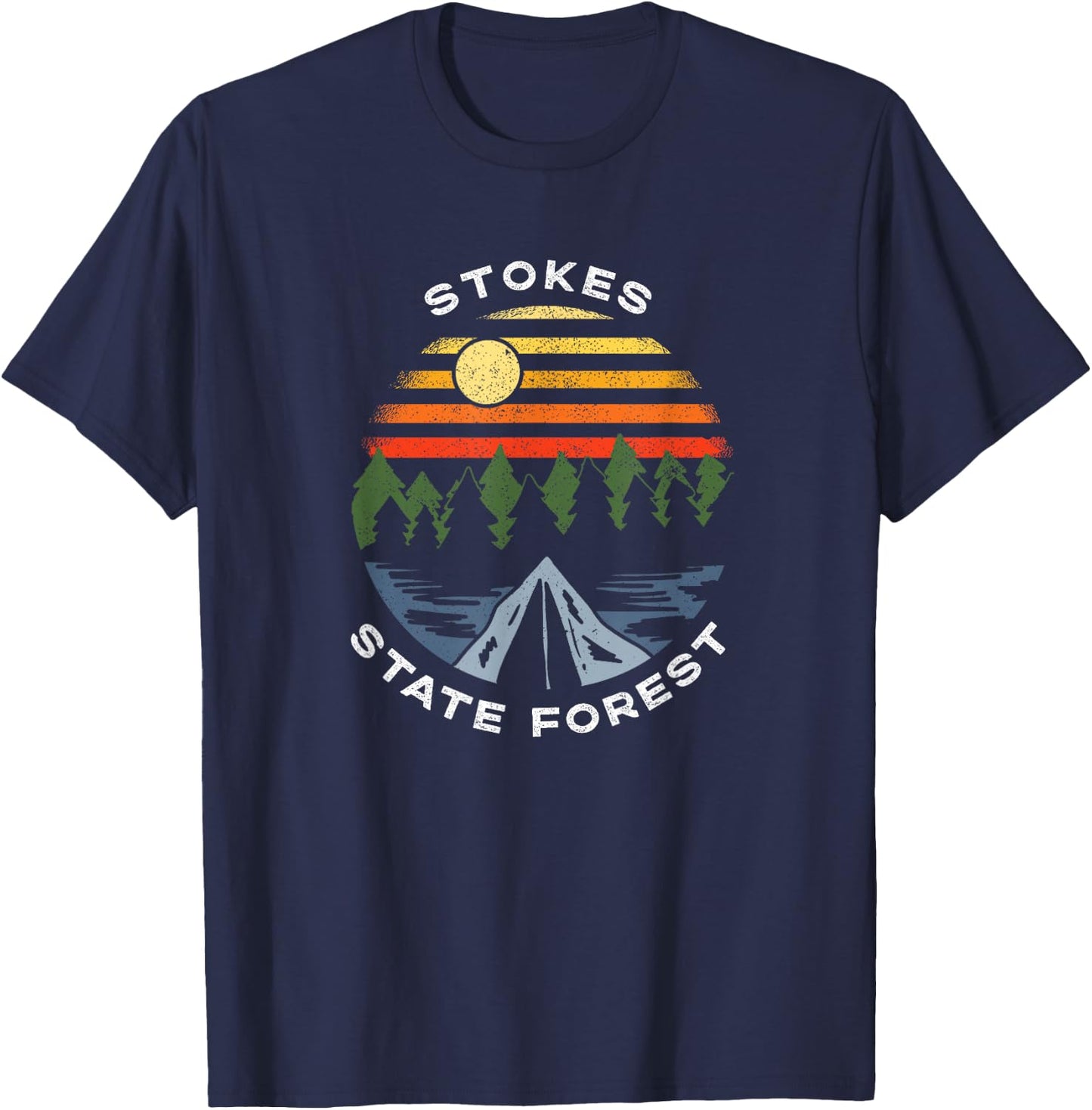 Stokes State Forest New Jersey Vacation Camping Souvenir T-Shirt - T-Shirt | Navy