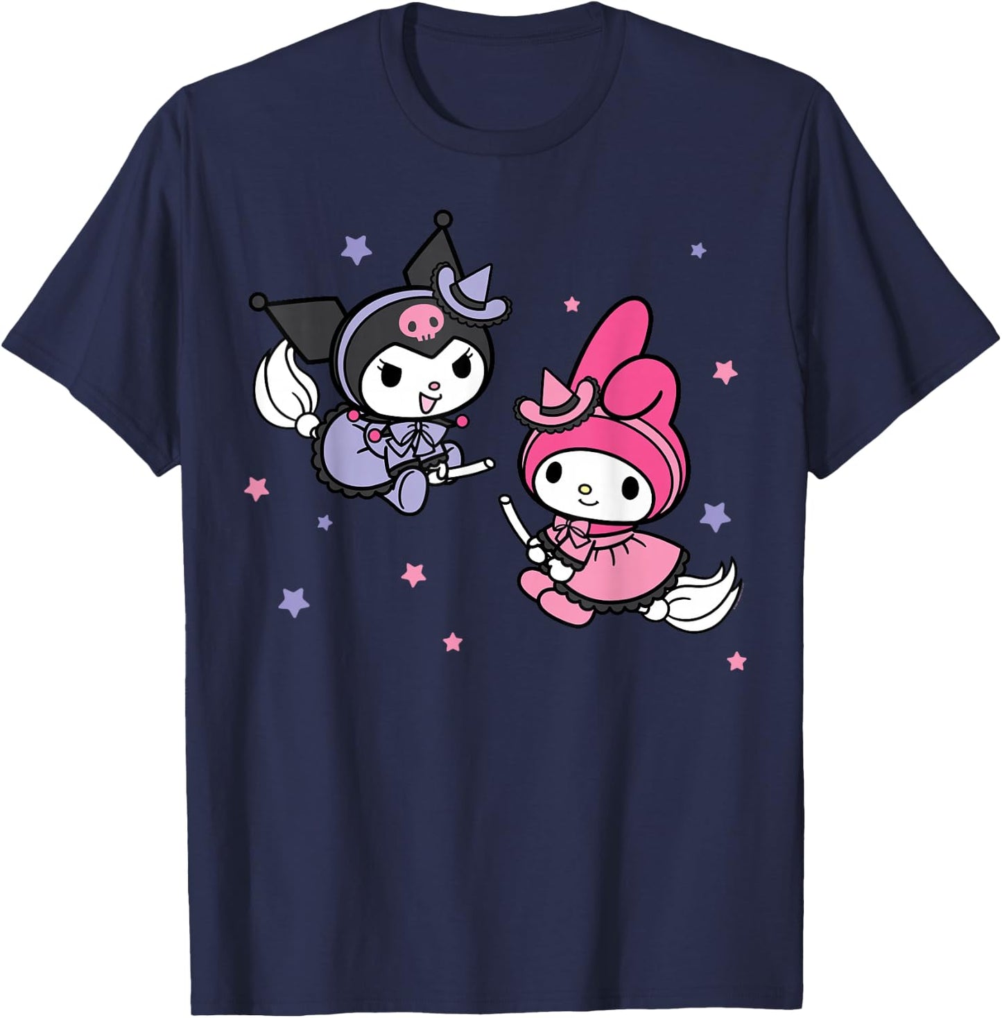 My Melody Kuromi Little Witches Halloween T-Shirt - T-Shirt | Navy