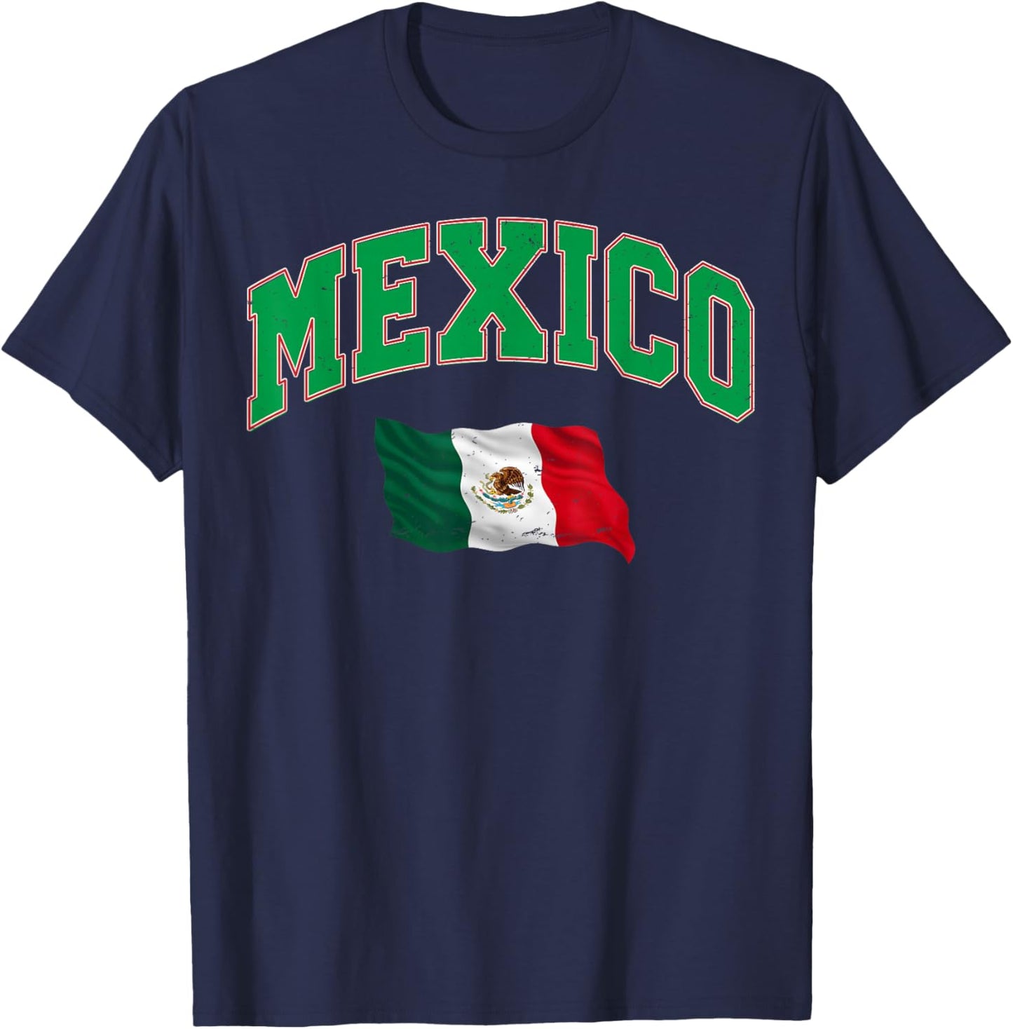 Mexico Flag Shirt - Proud Mexican Women Men Kids Mexico T-Shirt - T-Shirt | Navy