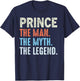 Prince The Legend Name Personalized Cute Idea Men Vintage T-Shirt - T-Shirt | Navy