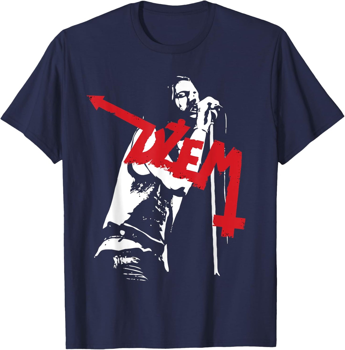Brick Nation Dzem - Women's Band - Black - Small - - Short Sleeve - U-Neck - Regular Fit - Imported T-Shirt - T-Shirt | Navy