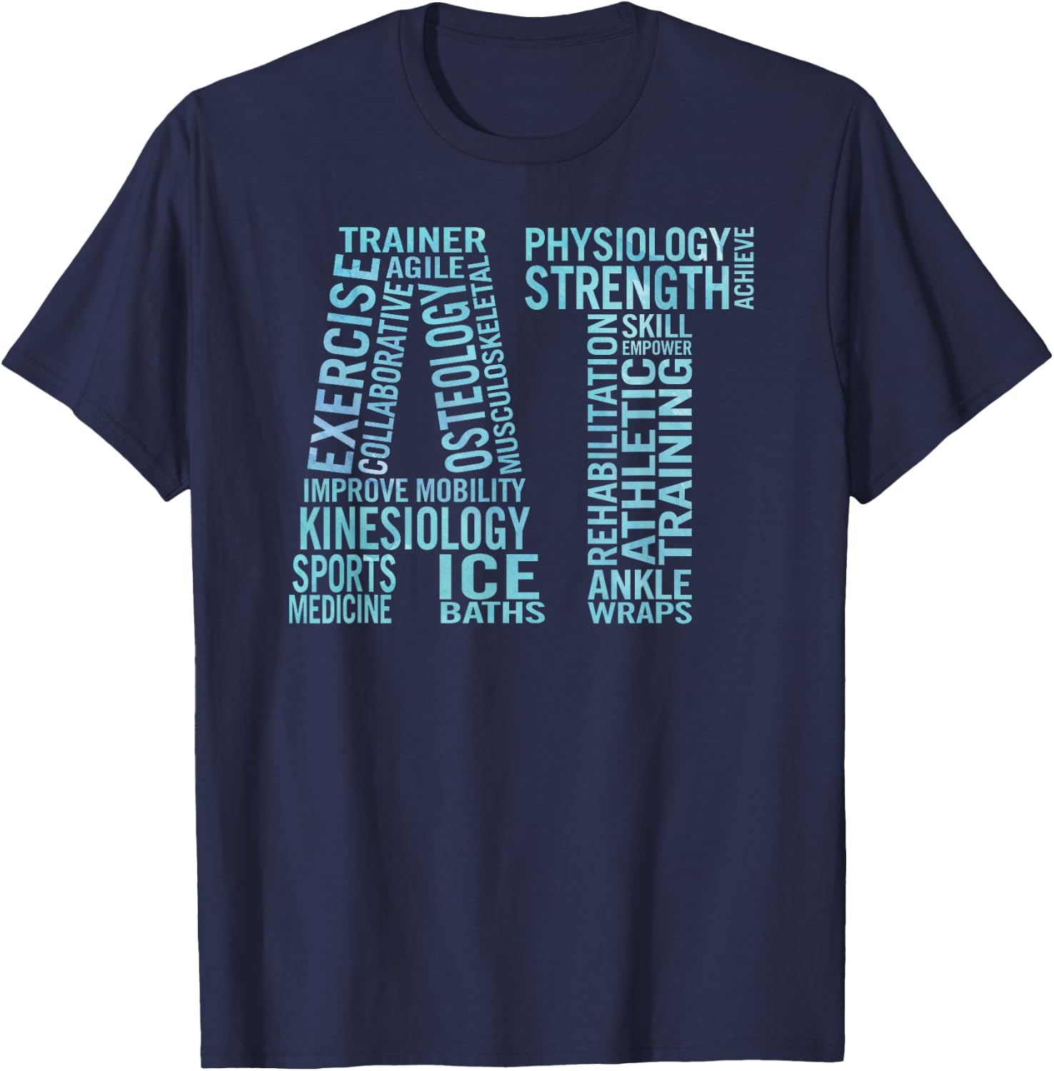 Athletic Training Gear Gift Certified Athletic Trainer T-Shirt - T-Shirt | Navy