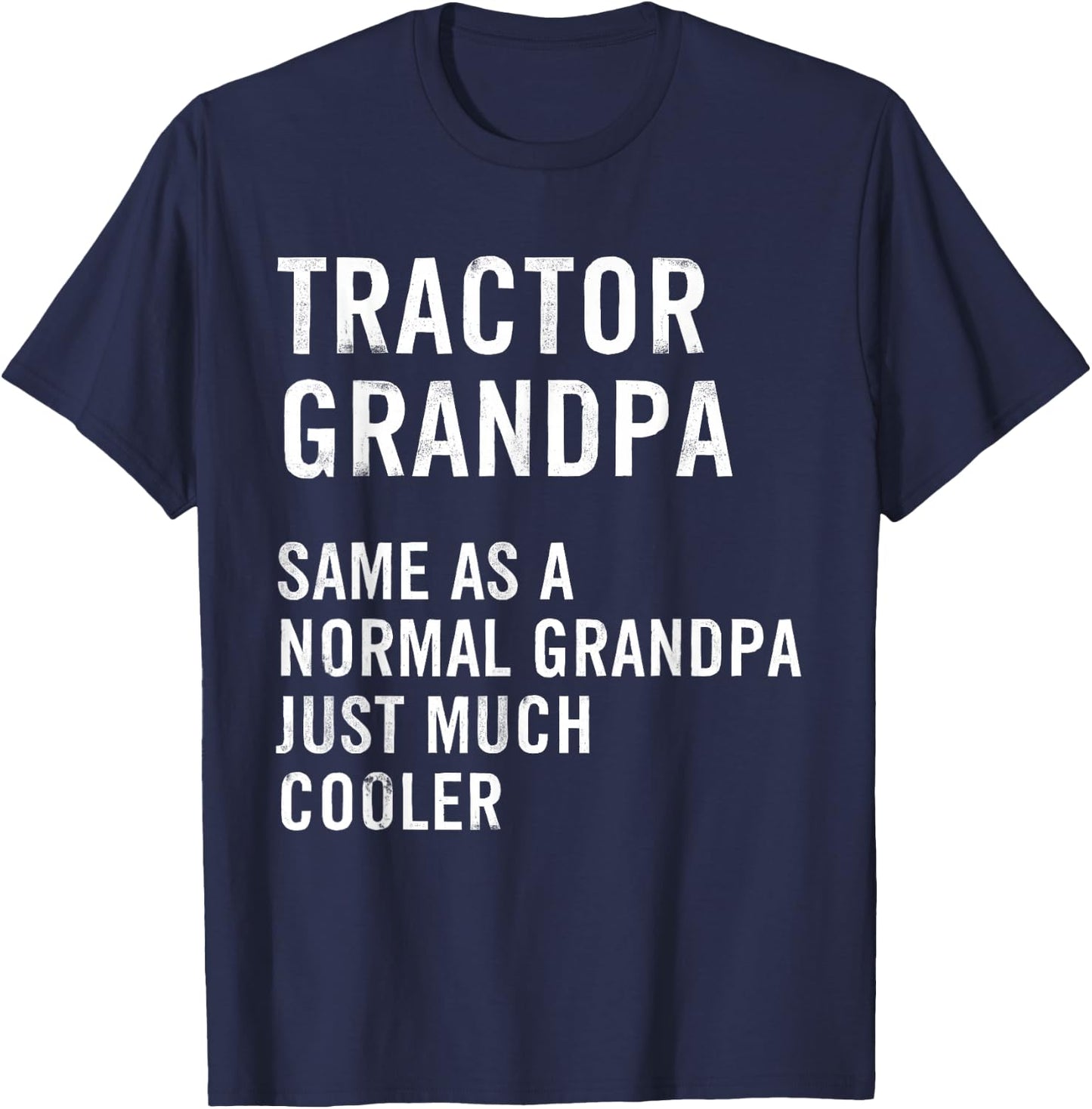Tractor Grandpa Definition Farmer T-Shirt - T-Shirt | Navy