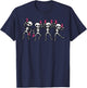 Breast Cancer Skeletons Pink Ribbon Awareness Women Kids Men T-Shirt - T-Shirt | Navy