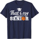 Proud Basketball Senior Dad Basketball Senior Father T-Shirt - T-Shirt | Navy