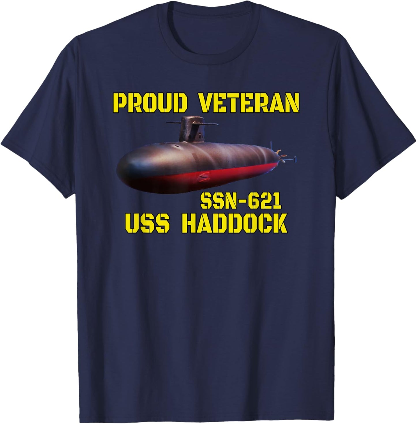 USS Haddock SSN-621 Submarine Veterans Day Father Grandpa T-Shirt - T-Shirt | Navy