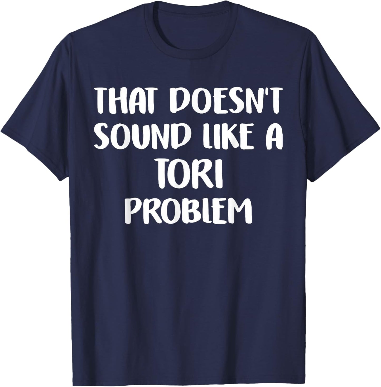 TORI Personalized Cute Flower Girls TORI Name T-Shirt - T-Shirt | Navy