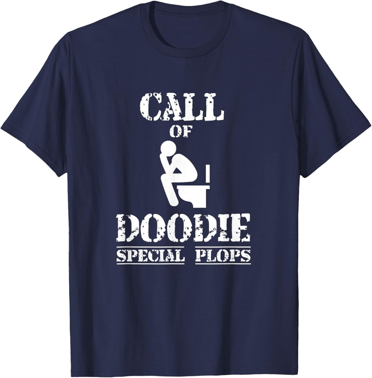 Call Of Doodie Special Plops War Duty T-Shirt - T-Shirt | Navy