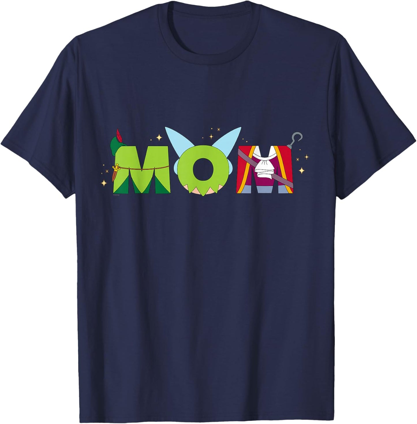 Disney Peter Pan Tinker Bell Mother's Day Birthday Best Mom T-Shirt - T-Shirt | Navy