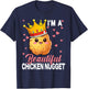 I'm a Beautiful Chicken Nugget Kawaii Nug Life Nuggets Lover T-Shirt - T-Shirt | Navy