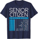 Funny Senior Citizen Texting Code Cool Grandpa Grandma T-Shirt - T-Shirt | Navy