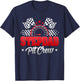 Stepdad Pit Crew Race Car Birthday Family Matching T-Shirt - T-Shirt | Navy