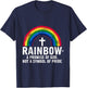 Rainbow A Promise Of God Not A Symbol Of Pride T-Shirt - T-Shirt | Navy