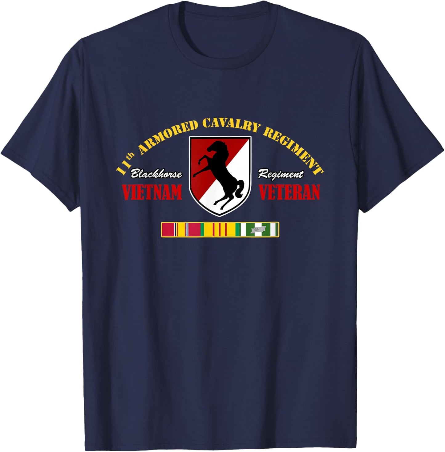 11th Armored Cavalry Regiment Vietnam Veteran Military Papa T-Shirt - T-Shirt | Navy