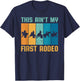 This ain't my first Rodeo Vintage Cowgirl Cowboy T-Shirt - T-Shirt | Navy